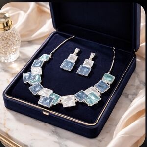 Boho Style Jewerly Set Geometric Design With Uneven Surface  3 pcs Set